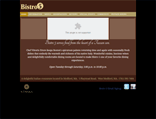 Tablet Screenshot of bistro5.com